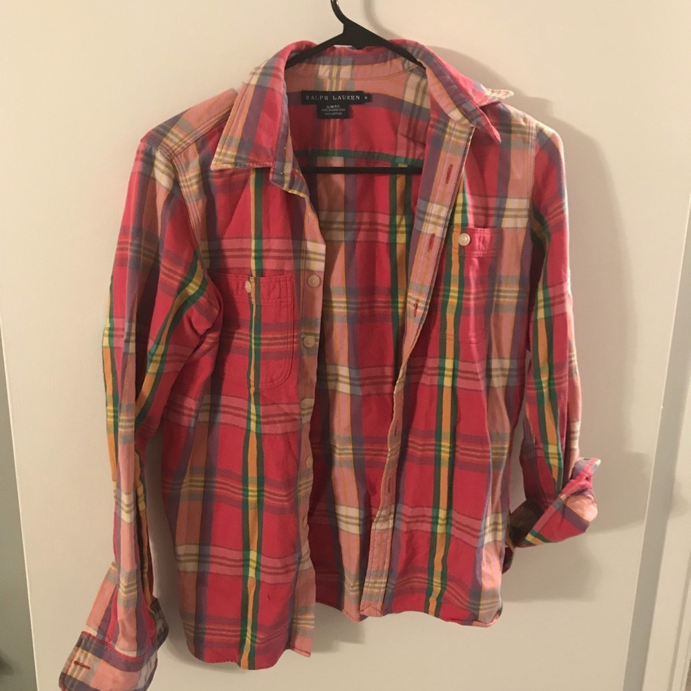 Ralph Lauren plaid flannel size 8